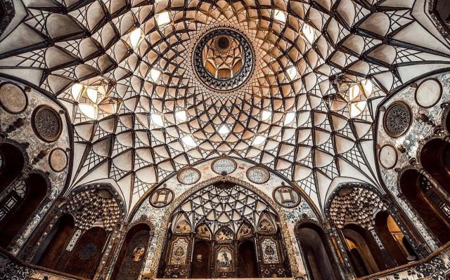 Borujerdi House Roof, Interior, Kashan Iran