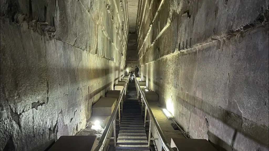Inside of  Pyramids of Giza, Egypt